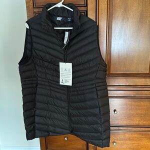 Lands' End Women's Quilted Black Vest